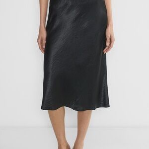 Aritzia Babaton Black Midi slip Skirt